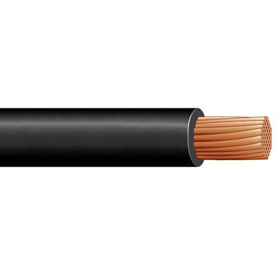 Au-ve-co® 13850 Battery Cable, 25 ft L, 1/0 AWG Wire, Stranded, Copper Conductor, Black PVC Conductor Insulation