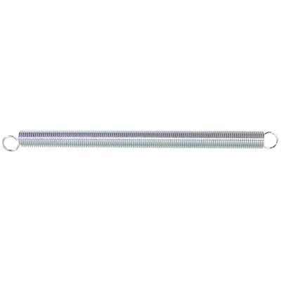 Au-ve-co® 14064 Extension Spring, 4 in OAL, 1/4 in OD, 2-Single Loops End, 1.9 lb Load, Zinc-Plated