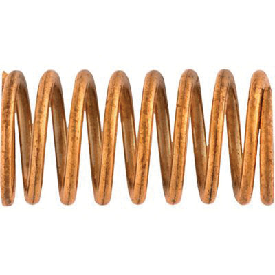 Au-ve-co® 14094 Compression Spring, 0.781 in OAL, 0.042 in OD, Brass, Brass