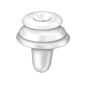 Au-ve-co® 14269 Triple Head Door Panel Retainer, System of Measurement: Metric, Nylon