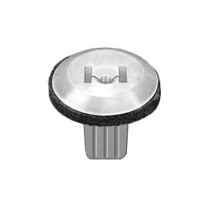 Au-ve-co® 14281 Screw Grommet, 14 mm Dia Head, Fits Hole Size: 7 mm, Nylon, White