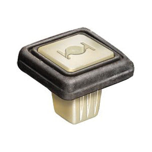 Au-ve-co® 14294 Screw Grommet, 15 mm Dia Head, Fits Hole Size: 7 mm, Nylon, Natural