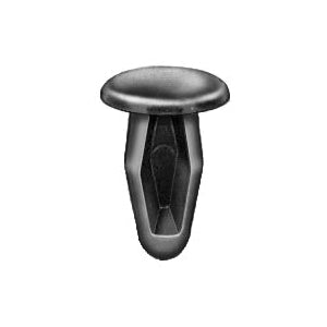 Au-ve-co® 14349 Single Head Retaining Clip, System of Measurement: Metric, Nylon