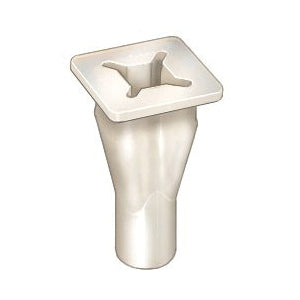 Au-ve-co® 14366 Screw Grommet, 9.5 mm Dia Head, Fits Hole Size: 7 mm, Nylon, Natural