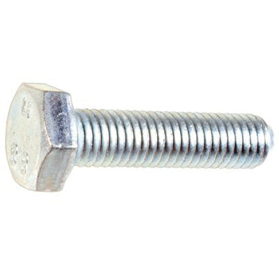 Au-ve-co® 14434 Cap Screw, M10x1.5 Thread, Full, Regular Thread, 40 mm OAL, Alloy Steel, Zinc-Plated, 8.8 Grade