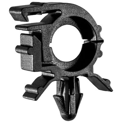 Au-ve-co® 14544 Wire Loom Routing Clip, 11/32 x 1/2 in Conduit/Cable, Nylon, Black