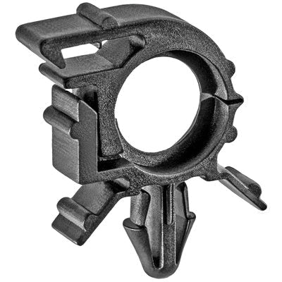 Au-ve-co® 14545 Wire Loom Routing Clip, 13/32 x 19/32 in Conduit/Cable, Nylon, Black