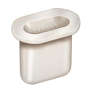 Au-ve-co® 14690 Screw Grommet, 12 x 19 mm Dia Head, Fits Hole Size: 8 x 15 mm, Nylon, White