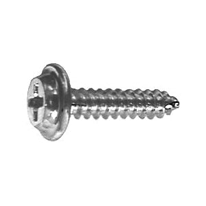 Au-ve-co® 14861 Tapping Screw, #8 Thread, 3/4 in OAL, Phillips Flat Top Washer Head, Zinc-Plated