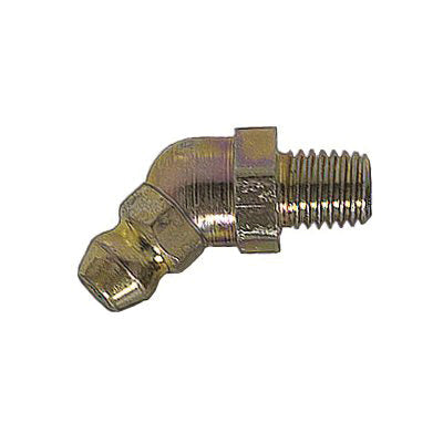 Au-ve-co® 15076 Grease Fitting, 1/4-28 Thread, Plated, 1 in OAL