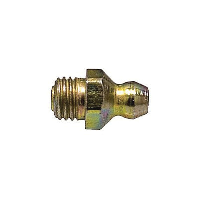 Au-ve-co® 15057 Straight Grease Fitting, 5/16-24 Thread, Plated, 5/8 in OAL