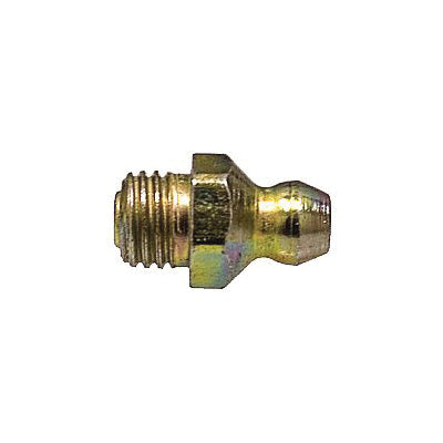 Au-ve-co® 15079 Straight Grease Fitting, 5/16-24 Thread, Plated, 5/8 in OAL