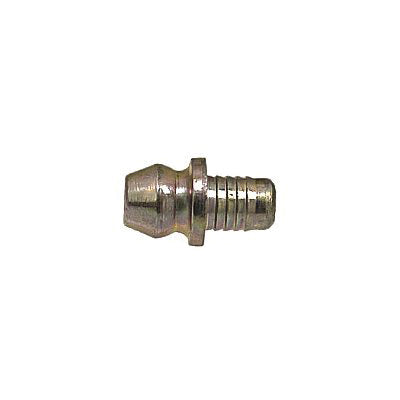 Au-ve-co® 15085 Straight Grease Fitting, 3/16 in Thread, Drive Fit Thread, Plated, 1/2 in OAL