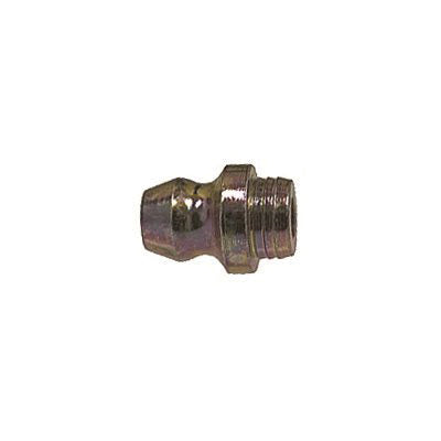 Au-ve-co® 15065 Straight Grease Fitting, 1/4 in Thread, Drive Fit Thread, Plated, 27/64 in OAL