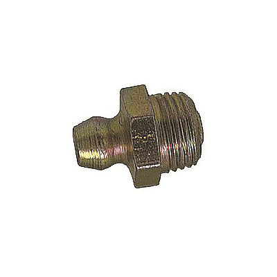 Au-ve-co® 15066 Straight Grease Fitting, 1/8 in Thread, Self-Tapping Thread, Plated, 39/64 in OAL