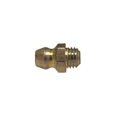 Au-ve-co® 15415 Straight Grease Fitting, 1/4-28 Thread, Plated, 9/16 in OAL