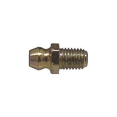 Au-ve-co® 15416 Long Straight Grease Fitting, 1/4-28 Thread, Plated, 11/16 in OAL