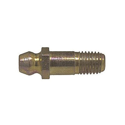 Au-ve-co® 15104 Straight Grease Fitting, 1/4-28 Thread, Plated, 15/16 in OAL