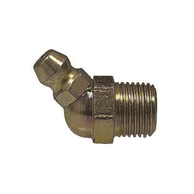 Au-ve-co® 15422 Grease Fitting, 1/8 in Thread, NPT Thread, Plated, 1 in OAL