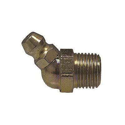 Au-ve-co® 15115 Grease Fitting, 1/8 in Thread, NPT Thread, Plated, 1 in OAL