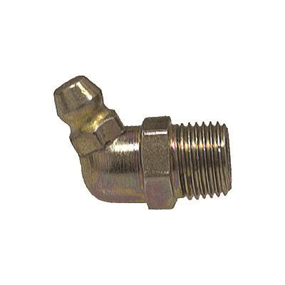 Au-ve-co® 15423 Grease Fitting, 1/8 in Thread, NPT Thread, Plated, 7/8 in OAL