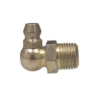 Au-ve-co® 15424 Grease Fitting, 1/8 in Thread, NPT Thread, Plated, 53/64 in OAL