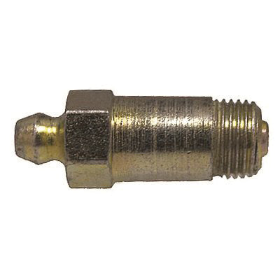 Au-ve-co® 15120 Straight Grease Fitting, 1/8 in Thread, NPT Thread, Plated, 1-1/4 in OAL