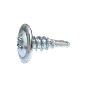 Au-ve-co® 15171 Tapping Screw, System of Measurement: Imperial, #8 Thread, 1/2 in L, Round Head, Phillips® Drive, Zinc