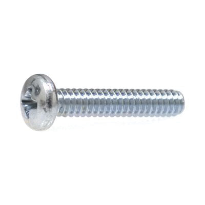 Au-ve-co® 15874 Machine Screw, M5x0.8 Thread, 20 mm OAL, Phillips Pan Head, Zinc-Plated