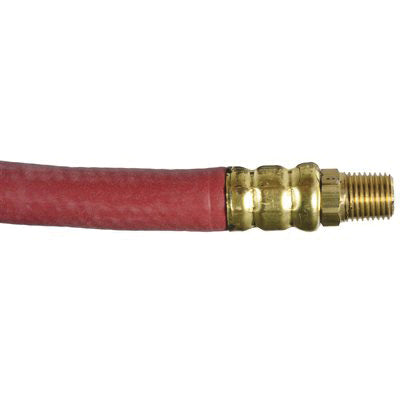 Au-ve-co® 15538 Impact Tool Air Hose, 3/8 in Nominal, 25 ft L, 300 psi, EPDM Tube, Red