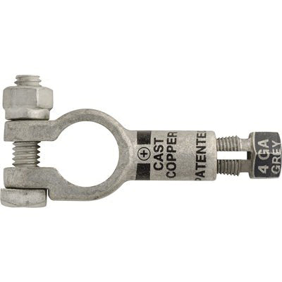 Au-ve-co® 15603 Compression Battery Cable Terminal, Cast Copper, Gray, Tin-Plated