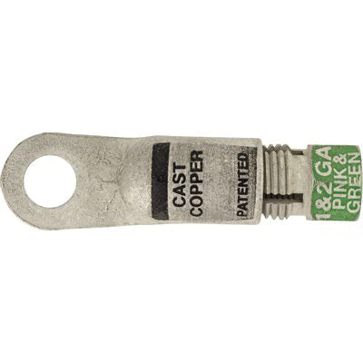 Au-ve-co® 15619 Compression Lug, Cast Copper, Green, Tin-Plated