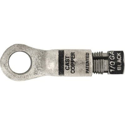 Au-ve-co® 15621 Compression Lug, Cast Copper, Black, Tin-Plated