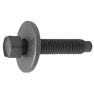 Au-ve-co® 15779 Body Bolt, System of Measurement: Metric, M6x1 Thread, 28 mm L, Hex, Sems® Head, 8 mm Head, Chrome