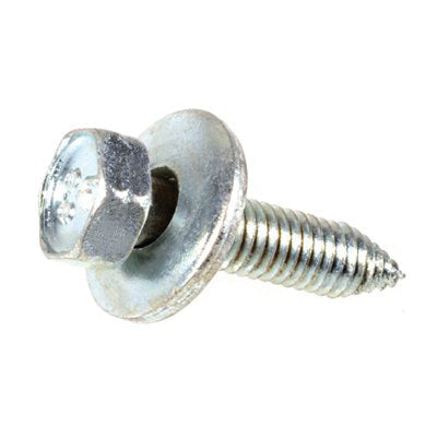 Au-ve-co® 15788 Body Bolt, System of Measurement: Metric, M6x1 Thread, 25 mm L, Hex, Sems® Head, 10 mm Head, Zinc