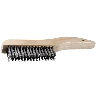 Au-ve-co® 15805 Scratch Brush, 10 in OAL, 4 x 16-Row, 1-3/16 in L Trim, Steel Bristle