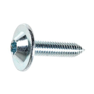 Au-ve-co® 15807 Body Bolt, System of Measurement: Metric, M6x1 Thread, 25 mm L, Torx Round Washer Head, Zinc