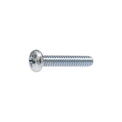 Au-ve-co® 15877 Machine Screw, M6x1 Thread, 12 mm OAL, Phillips Pan Head, Zinc-Plated