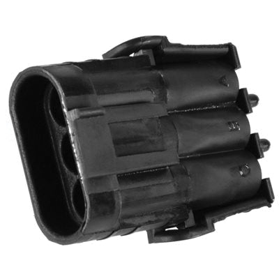 Au-ve-co® 15953 3-Cavity Connector Shell, Nylon Insulation