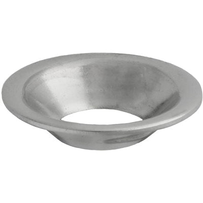 Au-ve-co® 16015 Countersunk Finishing Washer, #10, 13/64 in ID, 15/32 in OD, Brass, Nickel-Plated