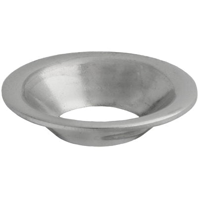Au-ve-co® 16016 Countersunk Finishing Washer, #10, 13/64 in ID, 15/32 in OD, Brass, Nickel-Plated