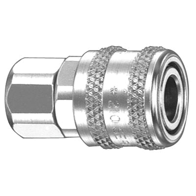 Au-ve-co® 210 Series 16045 Air System Coupler, 1/4 in FNPT, Zinc-Chromate