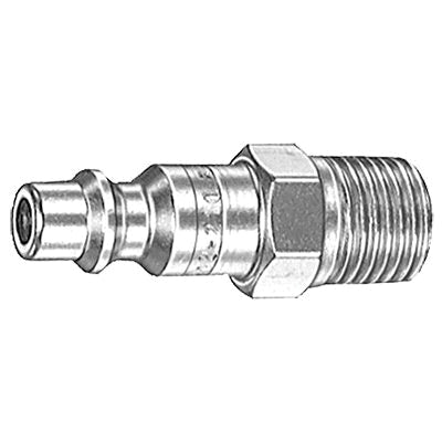 Au-ve-co® MS Series 16071 Air System Connector, 1/8 in MNPT, Zinc-Chromate