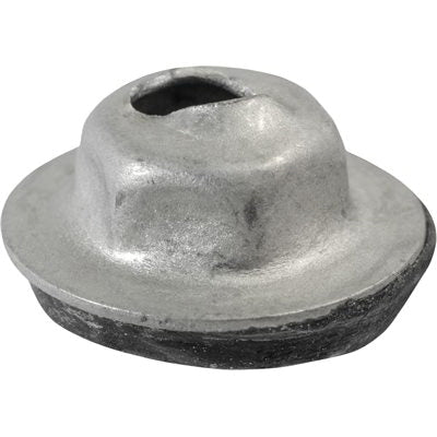 Au-ve-co® 16134 Thread Cutting Nut With Sealer, System of Measurement: Metric, 8 mm Width Across Flat, Zinc