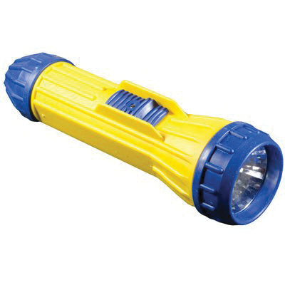 Au-ve-co® 16169 Magna-Beam Heavy-Duty Industrial Flashlight, Black/Yellow Housing