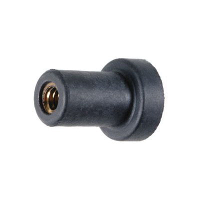 Au-ve-co® 16240 Well Nut With Captive Brass Nut, System of Measurement: Imperial, #10-24 Thread, Neoprene