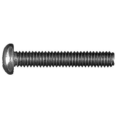 Au-ve-co® 16416 Machine Screw, #10-24 Thread, 3/4 in OAL, Phillips Round Head, Zinc-Plated