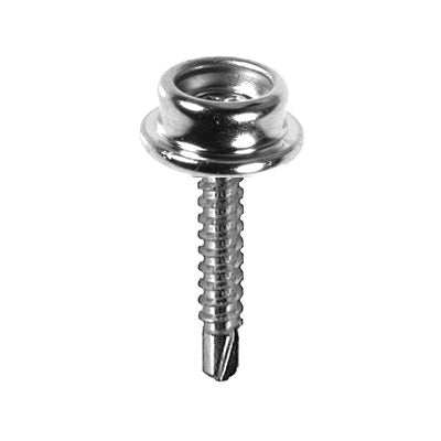 Au-ve-co® 16419 Stud Fastener, System of Measurement: Imperial, #8 Thread, 3/4 in L, Phillips® Drive, Stainless Steel