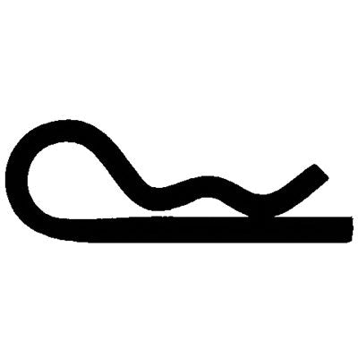 Au-ve-co® 16727 Hair Cotter Pin, 1/4 to 3/8 in Dia, 1-3/16 in OAL, Zinc-Plated