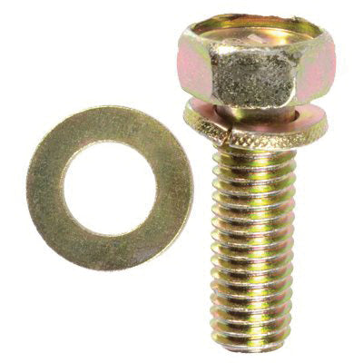 Au-ve-co® 16761 Bolt, System of Measurement: Metric, M8x1.25 Thread, 30 mm L, Hex, Sems® Head, 13 mm Head